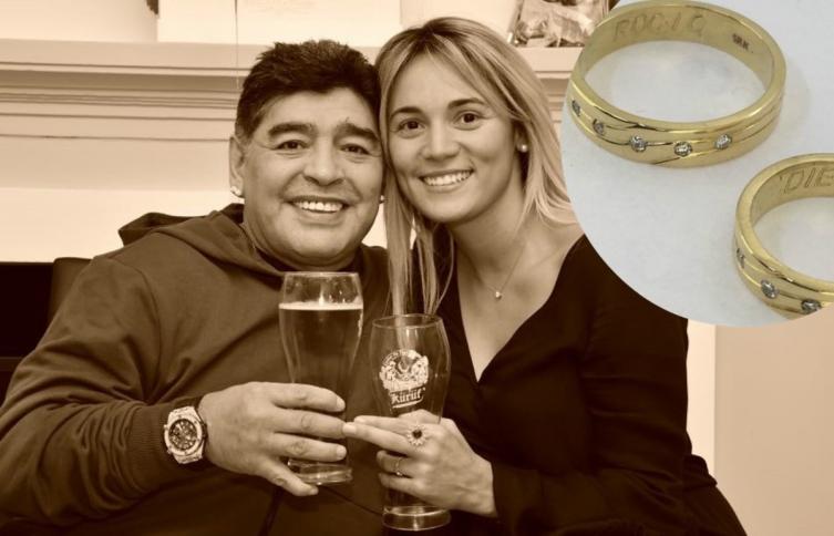 La foto que confirma el compromiso de Diego Maradona y Rocío Oliva