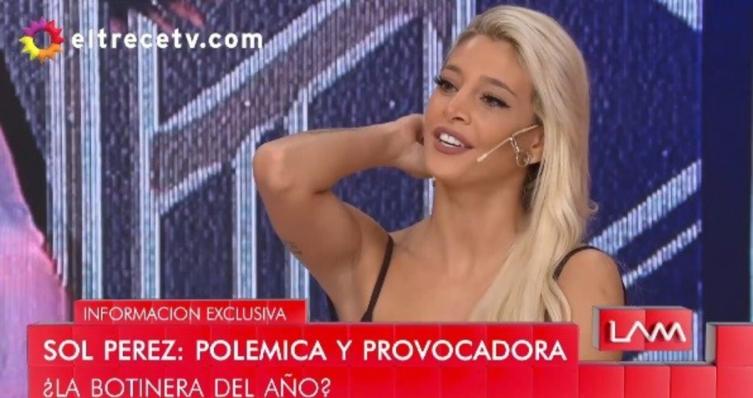 Sol Pérez: se enteró de que el futbolista con el que sale tiene pareja