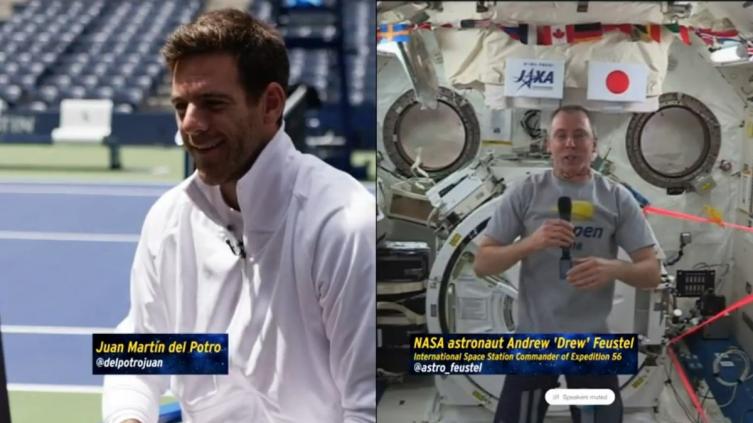 Juan Martín Del Potro y un contacto con el espacio, a puro color argentino