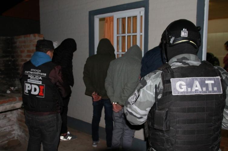 La Brigada Antinarcóticos realizó ocho allanamientos