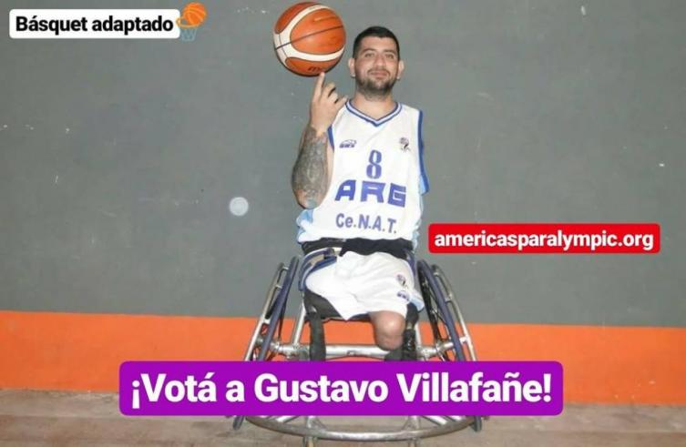 Gustavo Villafañe, candidato a Deportista Paralímpico Americano de Agosto