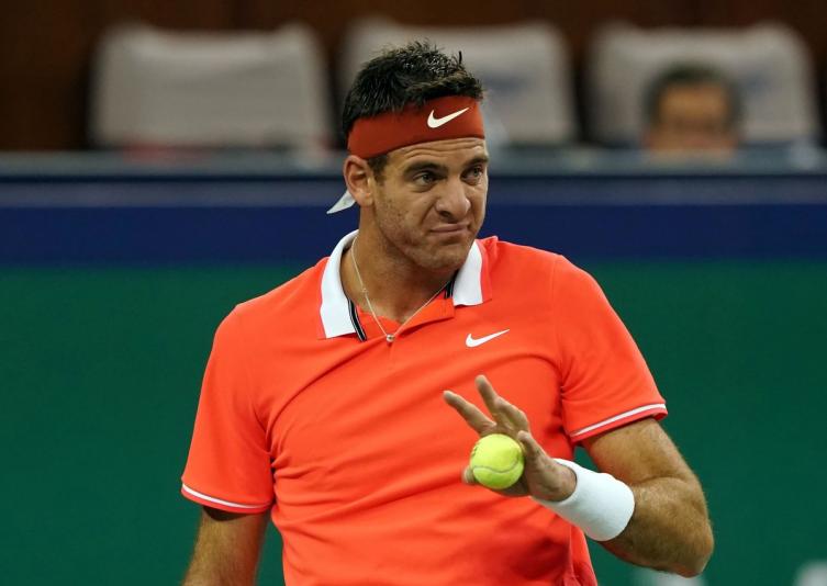 Una lesión de rodilla obligó a Del Potro a abandonar en Shanghai
