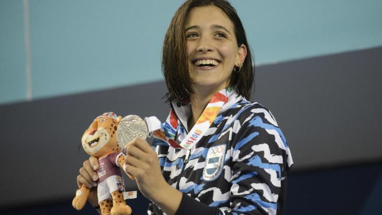 Delfina Pignatiello: la joya de la natación ganó su segunda medalla de plata