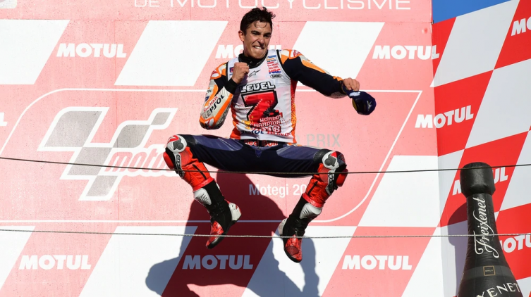 Marc Márquez se coronó campeón del Moto GP en Japón y agiganta su leyenda