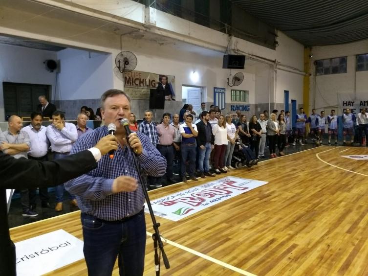 Partido inaugural “3° Copa Santa Fe de Básquet”