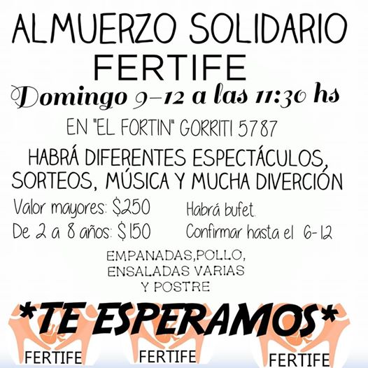 Fertife organiza un nuevo almuerzo solidario