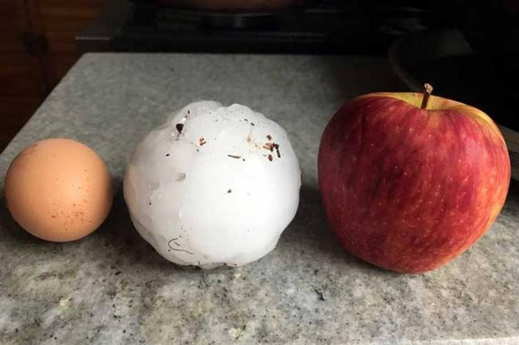 Temporal de viento y granizo causa graves daños en La Pampa