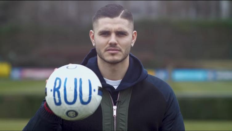 Mauro Icardi y Javier Zanetti, en la campaña de Inter contra el racismo