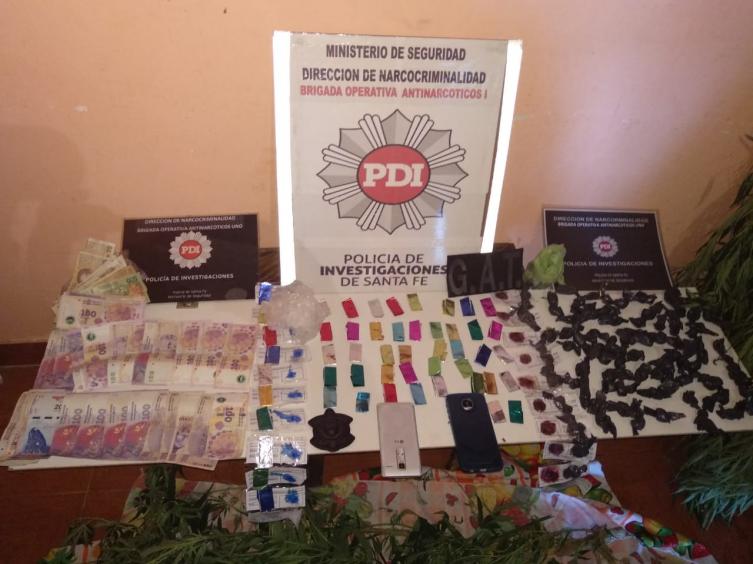 La Brigada Operativa Antinarcóticos secuestró droga en barrio Las Delicias