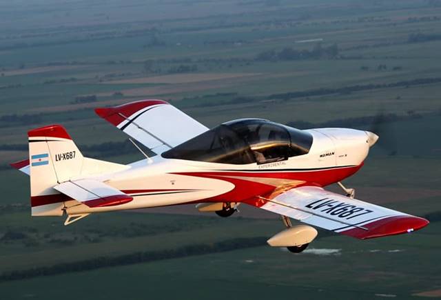 El primer avión fabricado en Sunchales ya puede volar