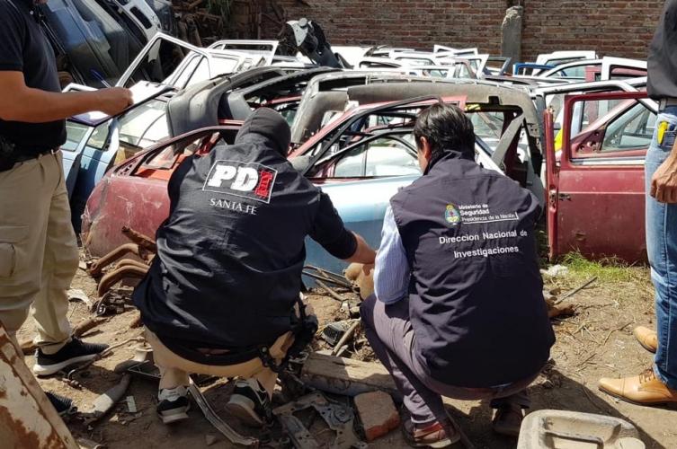 Más de 5500 autopartes secuestrados en Santo Tomé