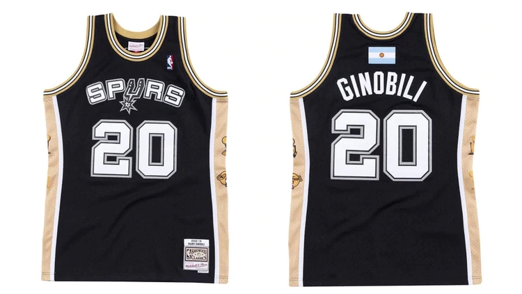 Cuánto cuesta la camiseta que vende la NBA en honor al retiro de la 20 de Ginóbili