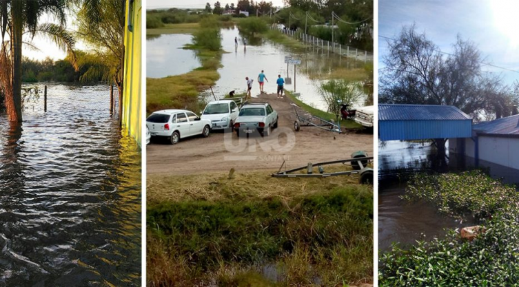 A la altura de San Justo, tapó al Club Caza y Pesca  