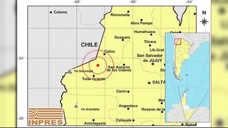 Se registró un sismo de 5,1 en Salta 