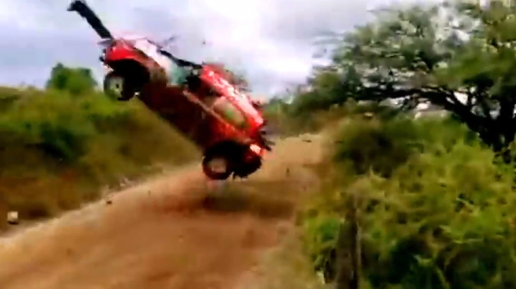 El asombroso accidente en el Rally de la República Argentina