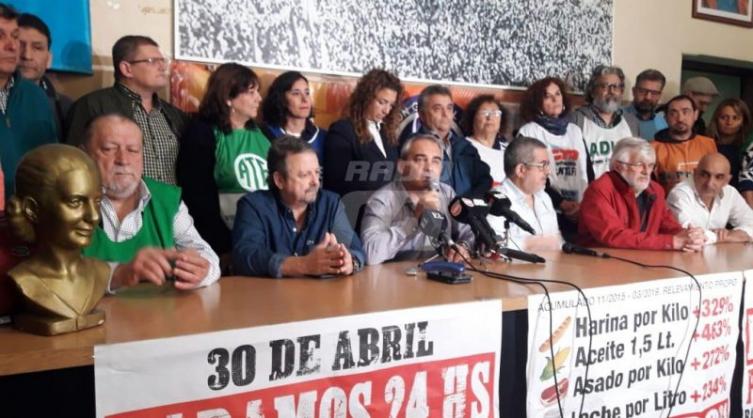30-A: Los gremios santafesinos que adhieren al paro