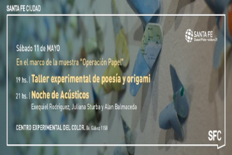 Origami, poesía experimental y acústicos 