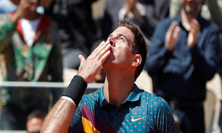 Del Potro tras su debut en Roland Garros: “Estoy un poco más viejo, más roto que el año pasado”
