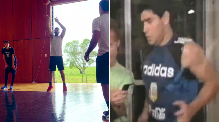 Luis Scola se entrena al estilo Maradona para la Copa del Mundo de China