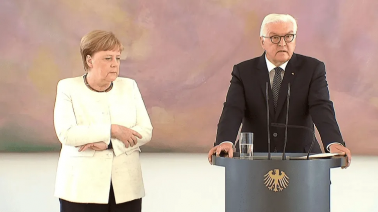 Merkel habló sobre los temblores que sufre