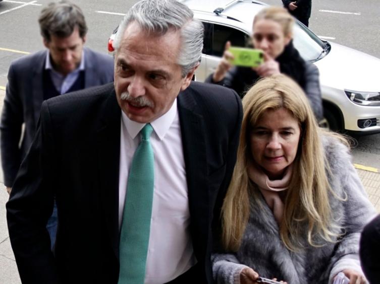 El cruce de Alberto Fernández con Mercedes Ninci en Comodoro Py