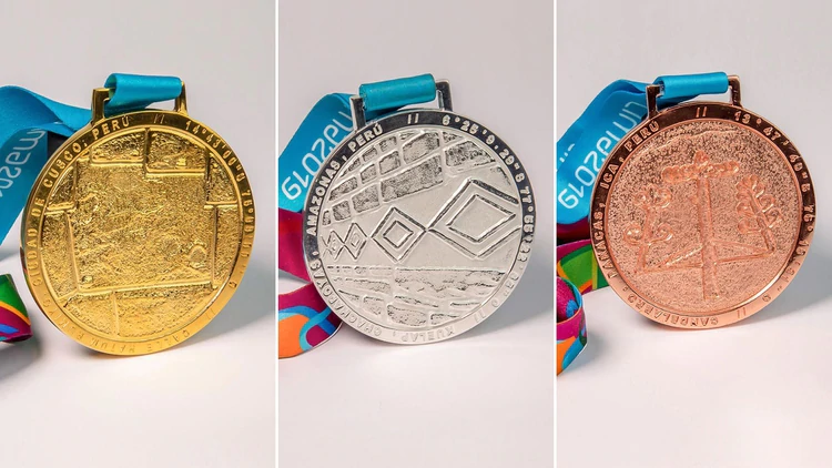 Así serán las medallas de los Juegos Panamericanos 2019