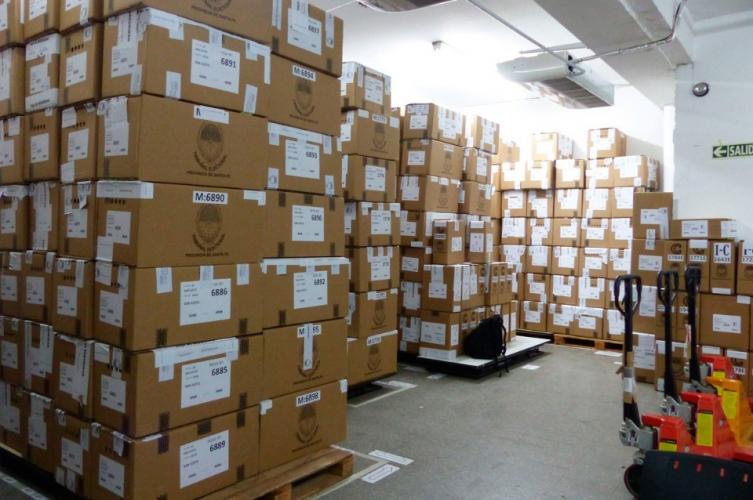 Operativo de tránsito para la recepción de urnas