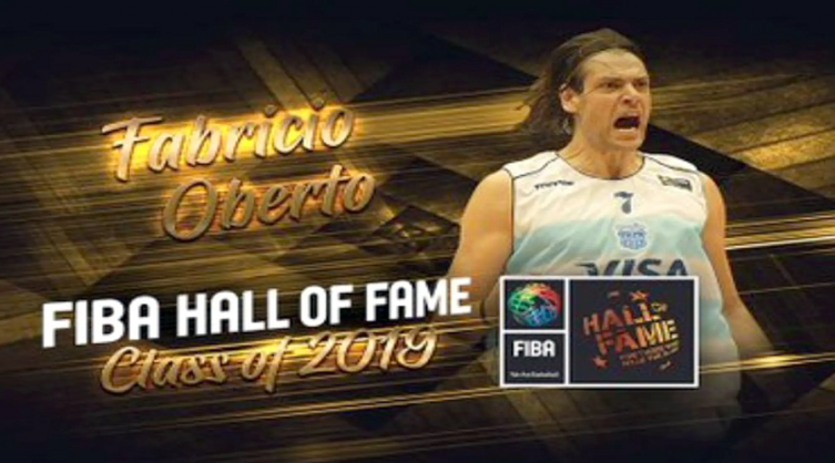 Oberto, en el Salón de la Fama de la FIBA