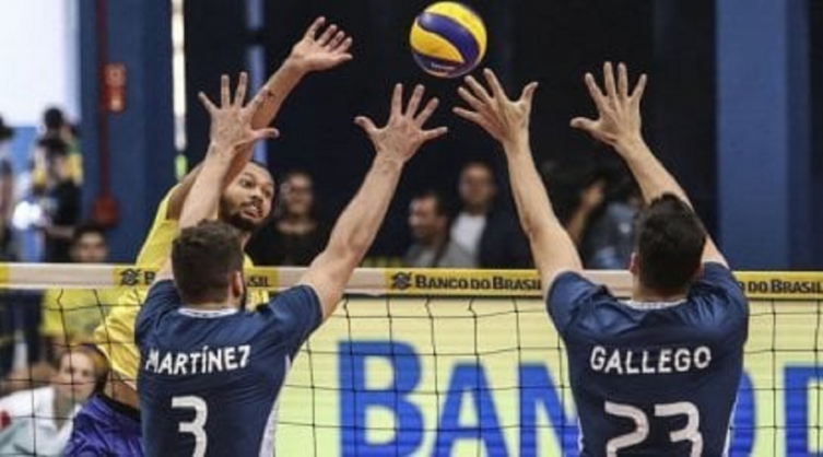 Voley masculino: Tropiezo amistoso con Brasil