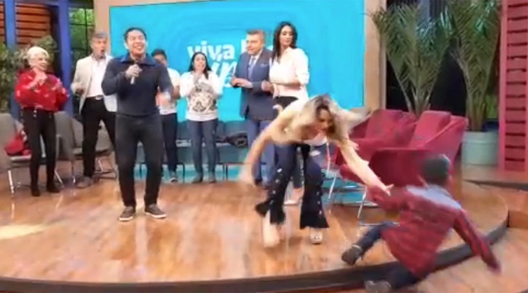 El accidente en vivo de Rocío Marengo en la televisión chilena