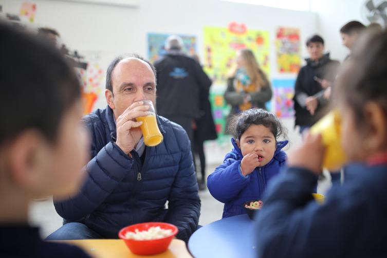 Se estimula a los chicos a prácticas de alimentación saludable