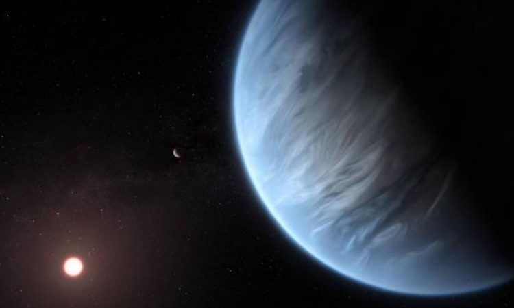 La NASA encontró agua en un exoplaneta situado en la 'zona habitable' de su sistema solar