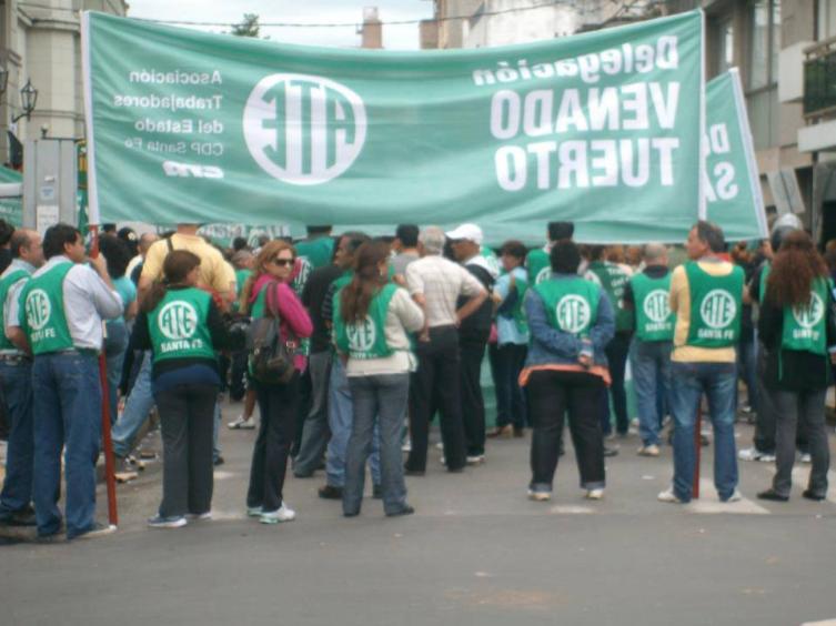 Los contratados se manifestarán en Santa Fe y Rosario
