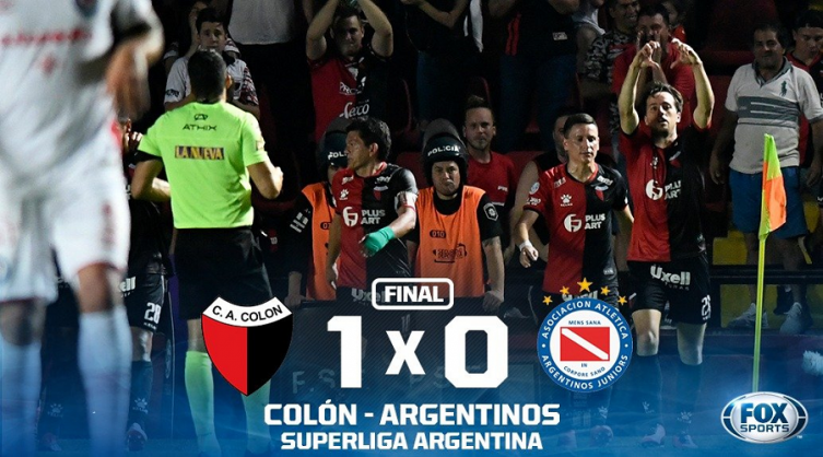 Superliga: Colón obtuvo una importante victoria por 1 a 0 ante un rival directo
