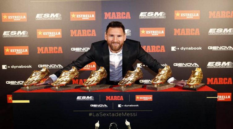 Sexto Botín de Oro para Lionel Messi