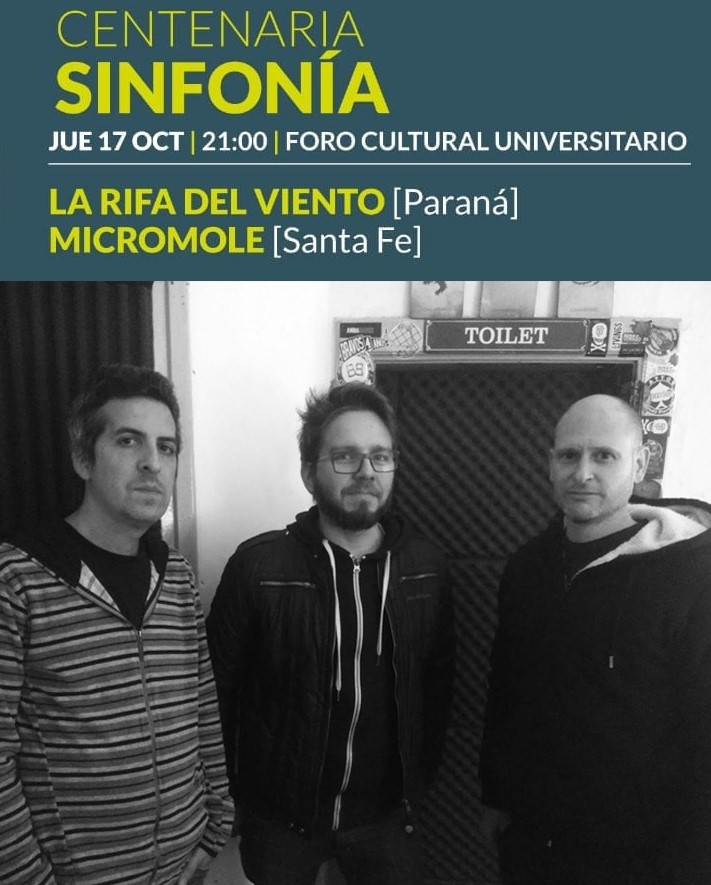 Micromole tocará en Santa Fe junto a La Rifa del Viento