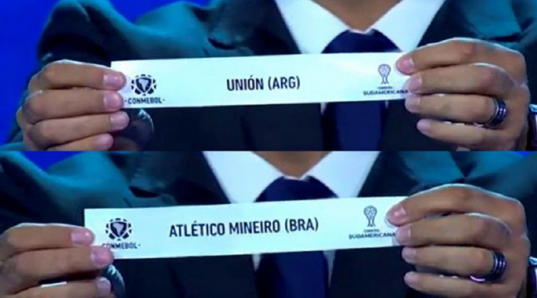  Unión enfrentará en primera ronda de Sudamericana al Atlético Minero de Brasil.