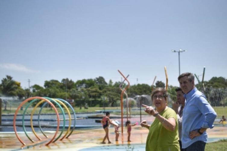 Los piletones del Parque del Sur funcionan a pleno	