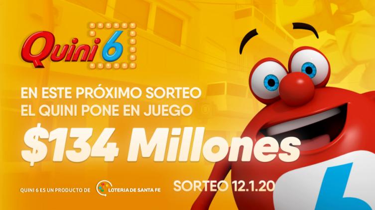 El Quini 6 quedó en $134 millones de pesos