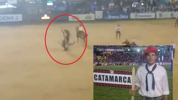 Festival de Jesús María: murió un jinete aplastado por su caballo durante la competencia de doma