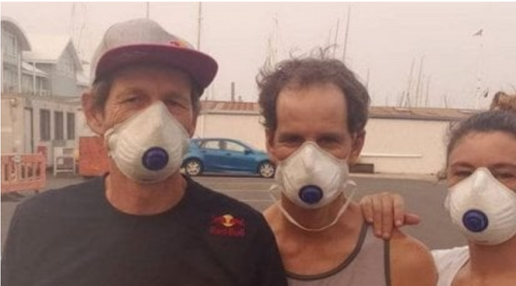 Santiago Lange y Cecilia Carranza, afectados por el humo en Australia