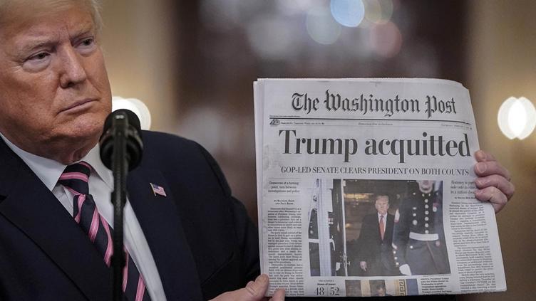 Trump celebró su absolución con sus aliados en la Casa Blanca