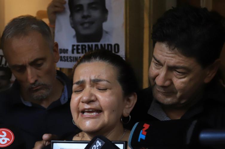 A la madre de Fernando Báez Sosa le cayó 