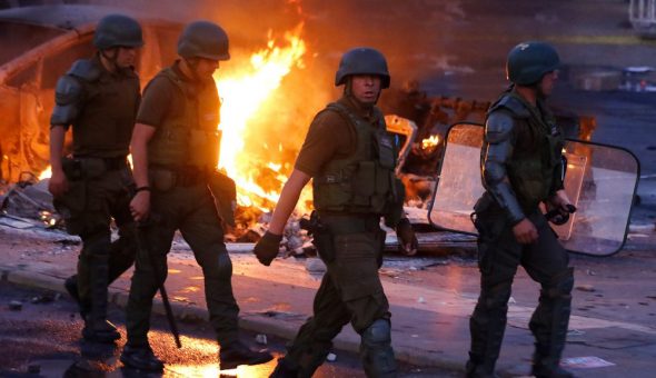 Amenaza de jefe de Carabineros en Chile: 