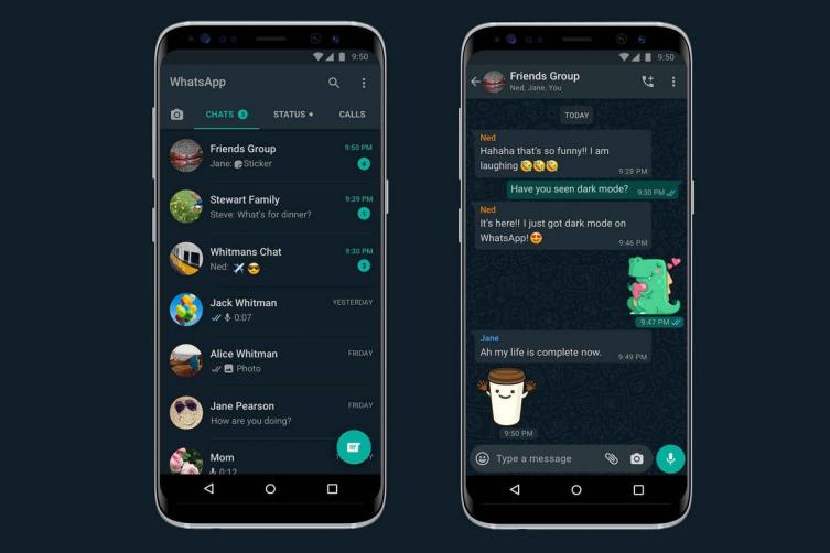 Oficial: WhatsApp anunció el modo oscuro para todos