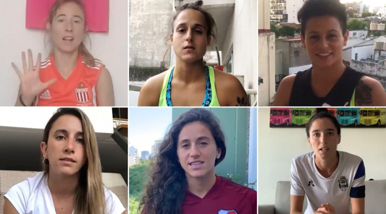 Las futbolistas argentinas se suman a la lucha contra el coronavirus
