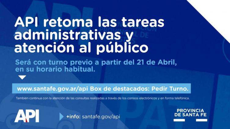 API retoma la atención al público