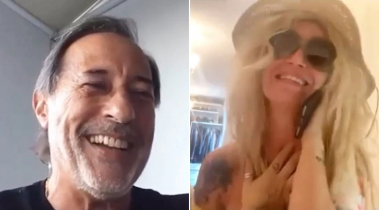 Divertido video de Casados con hijos: lejos por la cuarentena, Moni le pide a Pepe sexo virtual