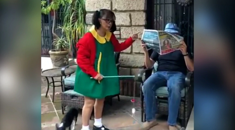 La Chilindrina recreó una escena de El Chavo del 8