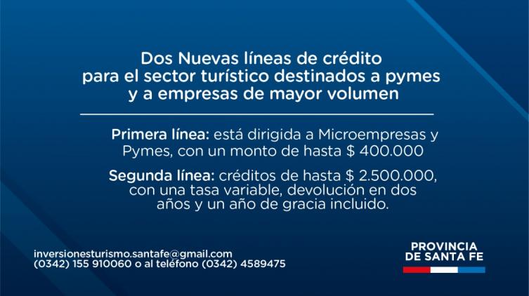 La provincia lanzó líneas de crédito para el sector turístico